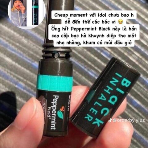 Ống Hít Thông Mũi Peppermint Field Black