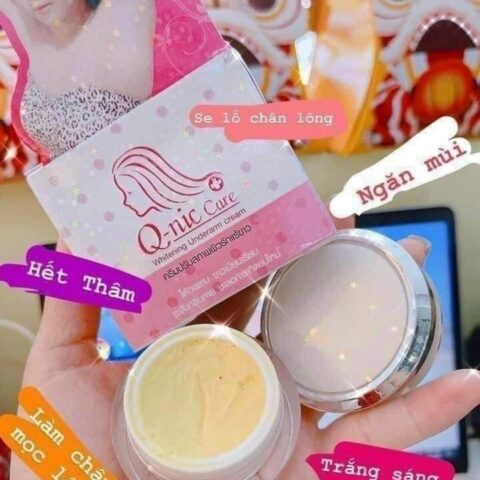 [Chuẩn Thái] Kem Giảm Thâm Nách Q-NIC CARE- 15Gr, Thâm Mông , Đầu Gối, Khuỷu Tay, Chính Hãng thái lan