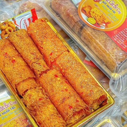 Khô Mực Cán Sốt Muối Tắc