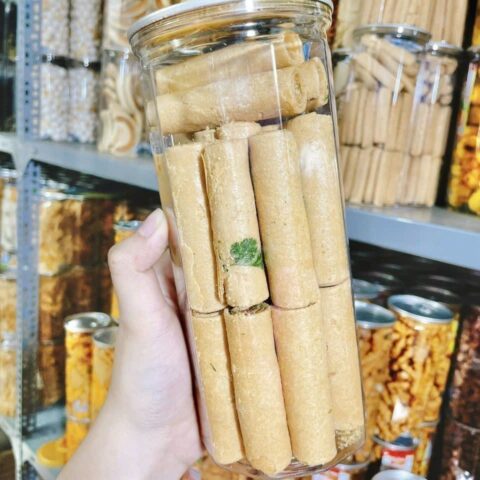 Bánh Ống Ngò Nhân Đậu Phộng 450g