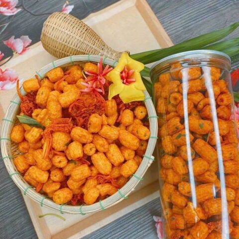 Nui Lắc Khô Bò Lá Chanh 350g