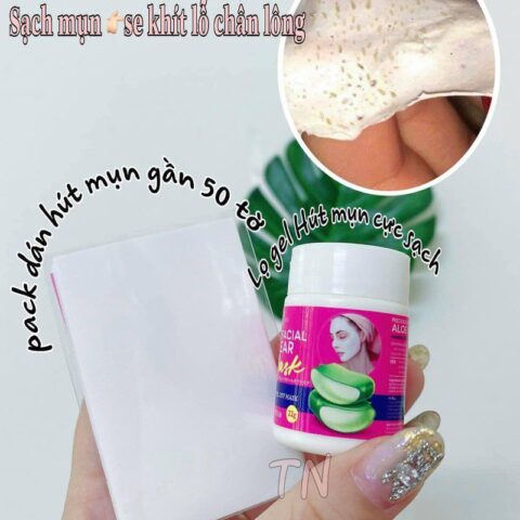 Gel lột mụn chuyên sâu Aloe facial Clear Mask (Có sẵn giấy lột)
