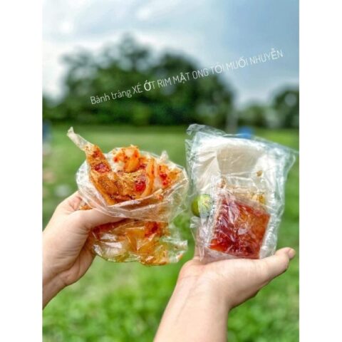 (Bestseller) BT Muối Sặc Ớt Rim Dầu Tỏi (Gấp đôi bịch mini, 5 lá bánh)